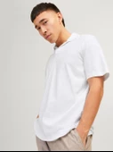 JJESUMMER LINEN POLO SS LN White White XL - 4