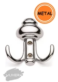 WUVERA Sarıklı Askı Vestiyer Duvar Askısı Mobilya Metal Dolap Elbise Askılığı Krom Askı - 2