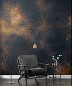 3 Boyutlu Siyah Altın Duvar Dokusu Duvar Kağıdı thumbnail 6