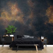 3 Boyutlu Siyah Altın Duvar Dokusu Duvar Kağıdı thumbnail 2