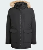adidas Paveric Fur Par Black Erkek Parka IX8888 - 4
