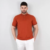 Cepli Petek Desen Likralı Erkek Polo Yaka T-Shirt - 5