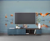 Deniz ve Flamingo Temalı Duvar Kağıdı - 3