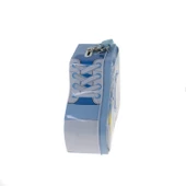 Kumbara Saatli Ayakkabı Desenli Kilitli Kumbara Mavi - 3