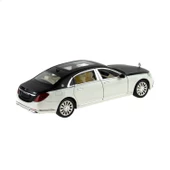 1:24 Ölçek Die-cast Model Metal Araba Süper Sedan Siyah Işıklı - 2