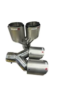 Akrapovic AKRAPOVİC GRİ 90 LIK İTHAL EGZOZ UCU ÇİFTLİ SET - 2