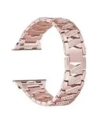 Apple Watch 1 2 3 4 5 6 Se 38/40 mm Uyumlu Paslanmaz Çelik Taşlı Kordon Kayış - 4