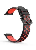 Huawei Watch Fit 2 Uyumlu Correa Delikli Spor Silikon Kordon Kayış - 4