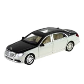 1:24 Ölçek Die-cast Model Metal Araba Süper Sedan Siyah Işıklı - 4