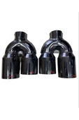 NESS EXHAUST SYSTEMS 90 LIK UNİVERSAL TİTANYUM SAĞ-SOL EGZOZ UCU ÇİFTLİ - 1