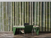 3 Boyutlu Bambu Duvar Temalı Duvar Kağıdı thumbnail 4