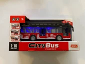 Ctoys Cıty Bus 1:16 Işıklı Sesli Şehir Otobüsü Kırmızı - 1