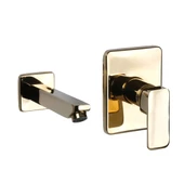 FKN Ankastre Kare Altın Lavabo Bataryası thumbnail 1