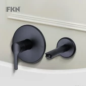 FKN Ankastre Yuvarlak Siyah Lavabo Bataryası - 2