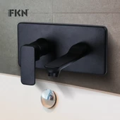 FKN Ankastre Dikdörtgen Siyah Lavabo Bataryası - 2