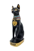 Mısır Kedisi Bastet Heykeli Reçine Büyük 24 cm thumbnail 9
