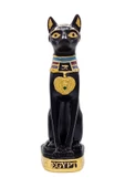 Mısır Kedisi Bastet Heykeli Reçine Büyük 24 cm thumbnail 11