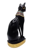 Mısır Kedisi Bastet Heykeli Reçine Büyük 24 cm thumbnail 12