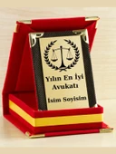 Yılın En İyi Avukatı Plaketi - Avukat Günü Plaketi ( Mini Plaket ) - 1