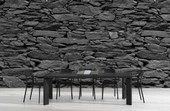 3 Boyutlu Siyah Kesme Taş Temalı Duvar Kağıdı thumbnail 5