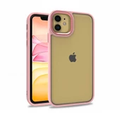 iPhone 11 Kılıf Flora Kamera Çıkıntılı Arkası Şeffaf Köşeleri Parlak Renkli Işlemeli Flora Kapak thumbnail 9