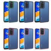 Xiaomi Redmi Note 11 Pro 5G Kılıf Kamera Çıkıntılı Arkası Şeffaf Köşeleri Parlak Renkli Işlemeli Flora Kapak thumbnail 3