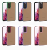 Samsung Galaxy S20 FE Kılıf Kamera Çıkıntılı Arkası Şeffaf Köşeleri Parlak Renkli Işlemeli Flora Kapak thumbnail 2