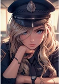 Anime Güzel Polis Boyama Kitap Seti - 2