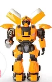 UZAKTAN KUMANDALI SESLİ IŞIKLI SÜNGER ATARLI OYUNCAK DEV ROBOT SARI RENK thumbnail 2