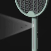 Tenis Raketi Tipi Masaüstü Olabilen Gece Lambalı Sinek Kovucu,öldürücü Raket - 3