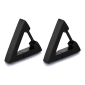 Paslanmaz Çelik 316L Siyah 16MM Üçgen Unisex Çift Küpe - 1