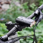 Şarj Göstergeli Uzun Menzil Su Geçirmez Led Bisiklet Feneri 1600 Lumen - 6