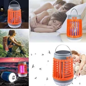 Askılı Solar Enerji İle Şarj Olabilen Sinek kovucu Kamp Feneri Işıldak - 1