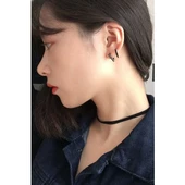 Paslanmaz Çelik 316L Siyah 16MM Üçgen Unisex Çift Küpe - 3