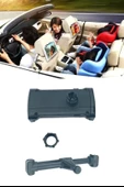 Oto Koltuk Arkası Telefon Tablet Tutucu Ayarlanabilir 360 Derece Dönebilen Pratik Stand - 8