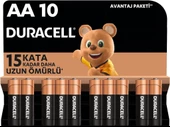 Duracell Alkalin AA Kalem Piller, 10 Lu Paket - 1