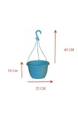 TROPİKAL Saksı Askılı 25x15 Cm Mavi - 1