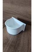 İLKİMPETSHOP Papağan Yemlik Beyaz - 1