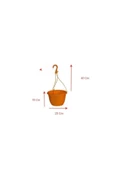 TROPİKAL Saksı Askılı 25x15 Cm Turuncu - 1