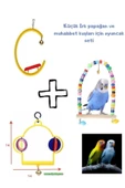 canlipetshop Küçük Kafes Kuşları İçin Oyuncak Seti Her Kafese Uygun 3 Adet - 1