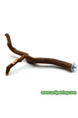 canlipetshop Dogal Dal Tünek Ince Kızıl Renk Çatal Şekilli 18-25 Cm Bütün Kafes Kuşları Için - 2