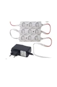 canlipetshop Akvaryum Için Su Geçirmez Yapışkanlı Led Beyaz Renk 12 Volt 3 adet Tak Çalıştır - 1