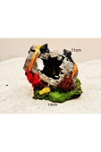 canlipetshop Akvaryum Dekor Fıçı 15 Cm - 1