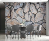 3 Boyutlu Kesme Taş Temalı Duvar Kağıdı thumbnail 5