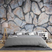3 Boyutlu Kesme Taş Temalı Duvar Kağıdı thumbnail 2