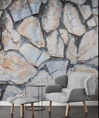 3 Boyutlu Kesme Taş Temalı Duvar Kağıdı thumbnail 6