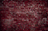 3 Boyutlu Koyu Kırmızı Taş Desenli Duvar Kağıdı - 7