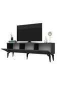 DemonteHome  Novadh Tv Sehpası Alt Modül Ve Konsol 2 Li Salonn Takımı Antrasit Gümüş - 6