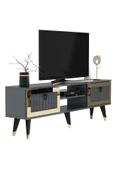 DemonteHome  LİDYADH TV STAND ANTRASİT ALTIN - 5