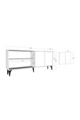 DemonteHome  FLYDH (KX) 180 CM KONSOL ANTRASİT BEYAZ - 7